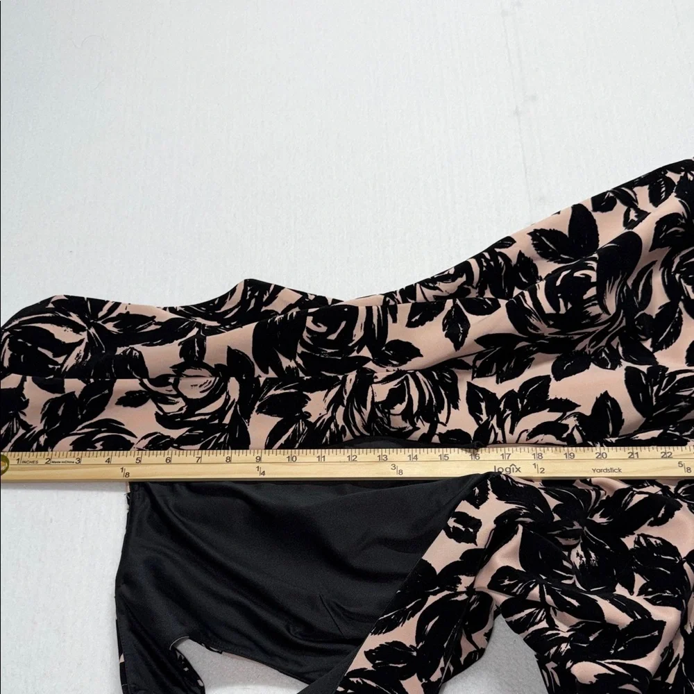 Enfocus Studio Black Floral Appliqué Fit & Flare Dress on Blush 10 NWT - Picture 12 of 12